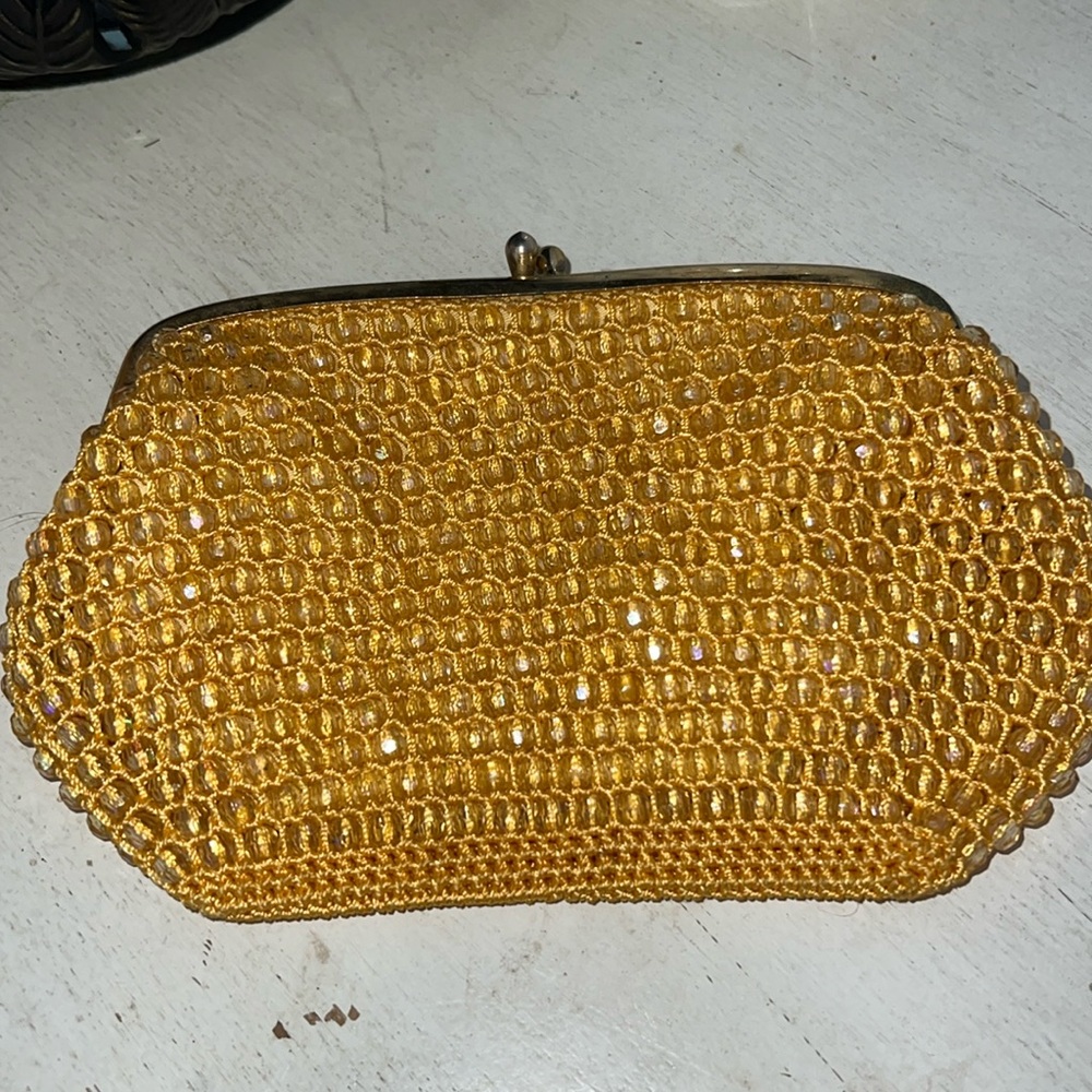 Vintage hand made Hong Kong beaded clutch
